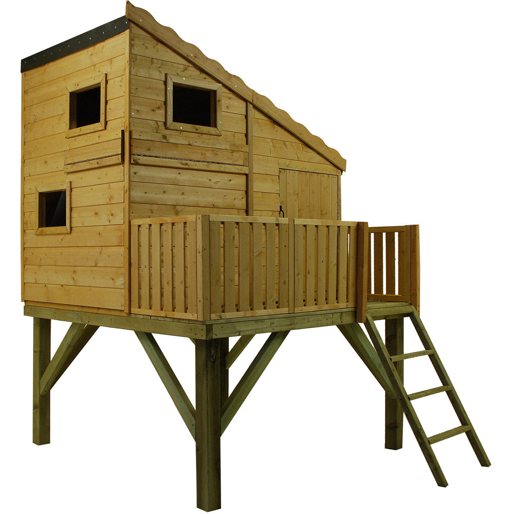 Shire Command Post Playhouse with Platform 6 x 6ft