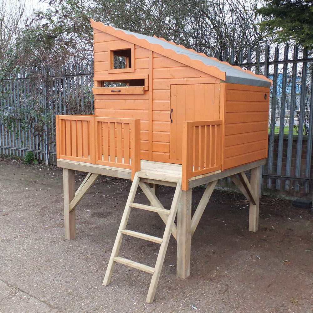 Shire Command Post Playhouse with Platform 6 x 6ft