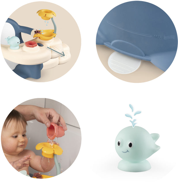 Baby bath seat 2 in 1 with toys