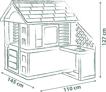 SMOBY LIFE NATURE PLAYHOUSE + KITCHEN PLAYHOUSE