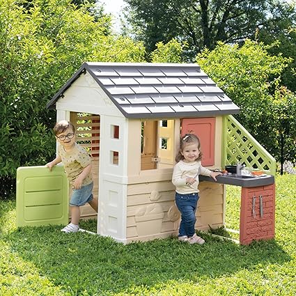 SMOBY LIFE NATURE PLAYHOUSE + KITCHEN PLAYHOUSE