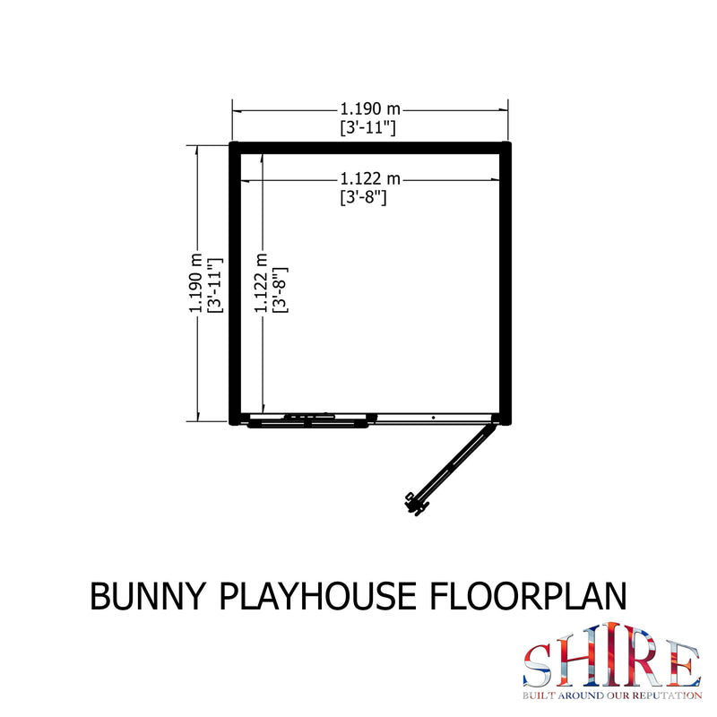 Shire Bunny Playhouse (4x4)