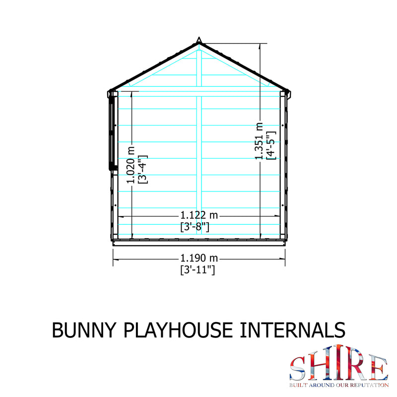 Shire Bunny Playhouse (4x4)