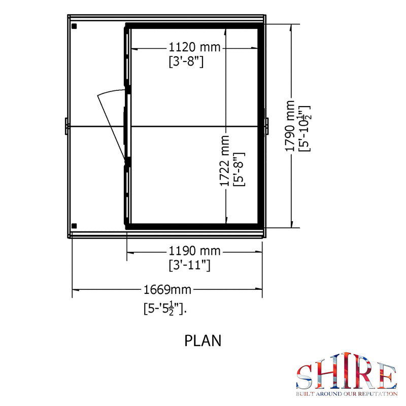 Shire Cubby Playhouse (6x4) CUBB0604DSL-1AA