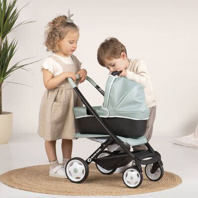 Smoby 3-in-1 Pushchair and Pram for Dolls Maxi Cosi Sage Green