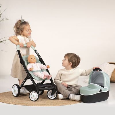 Smoby 3-in-1 Pushchair and Pram for Dolls Maxi Cosi Sage Green