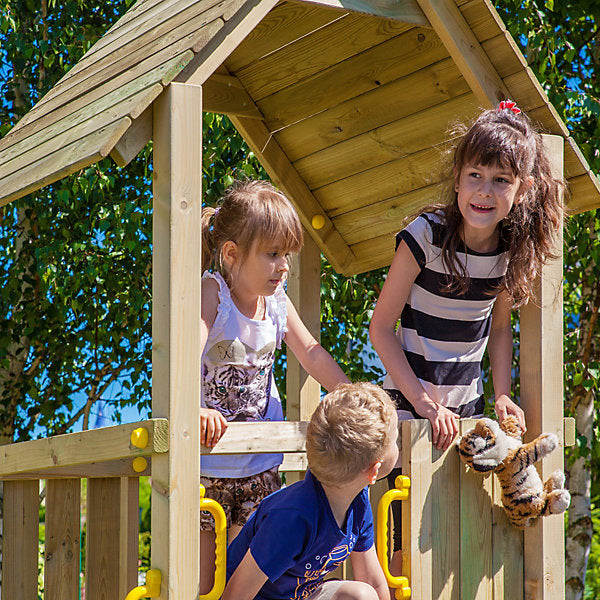 Shire Adventure Peaks Fortress 1 Climbing Tower with Slide and Climbing Wall