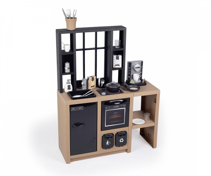 SMOBY Kitchen Loft – Urban Style Kitchen Includes 32 Accessories