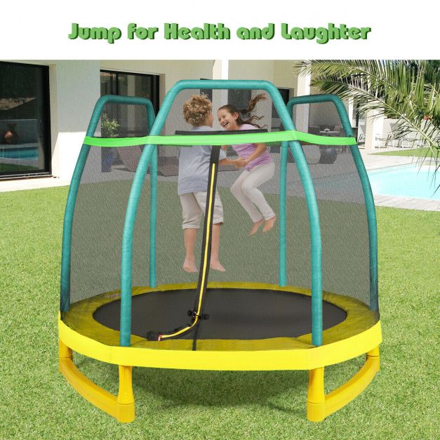 7FT Kids Trampoline with Safety Net