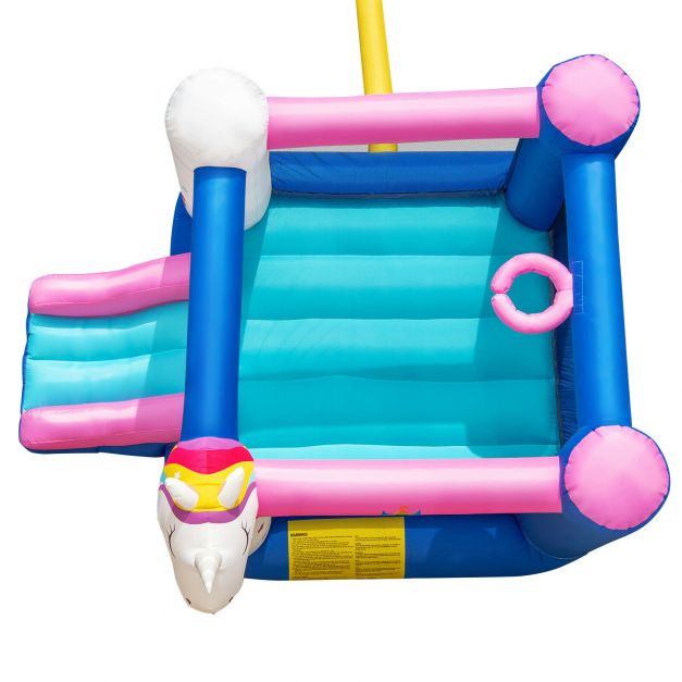 Inflatable Bounce House Unicorn Castle with Slide