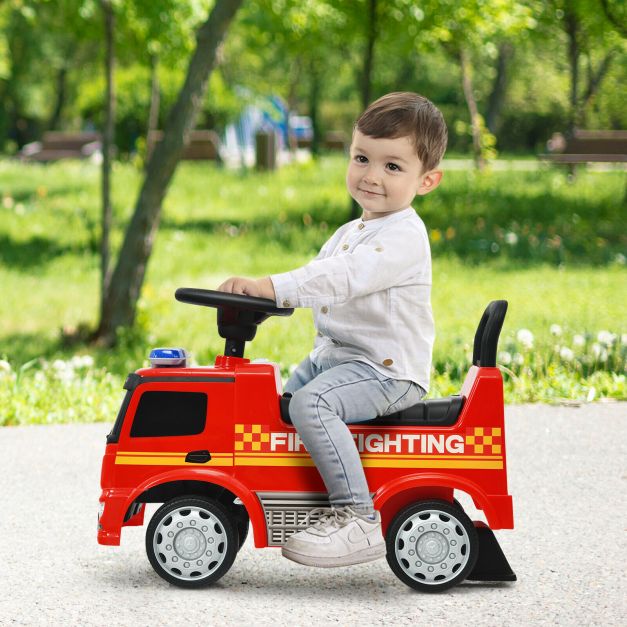 Kid's Ride On Push Car Licensed Mercedes Benz Firefighter