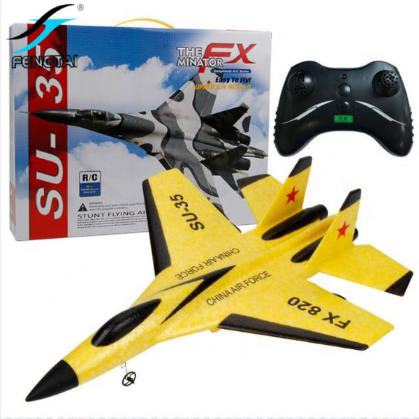 FX820 SU-35 Airplane Model Rc Model Plane Toys Outdoor Child Toy Foam Glider Remote Control Helicopter Rc Plane Toy