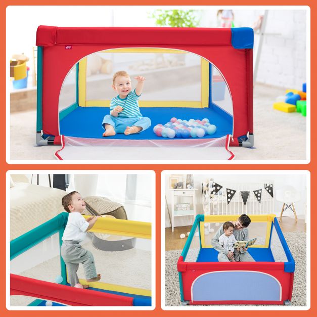 Playpen Baby Toddlers Safety Activity Fence with 50 Ocean Balls