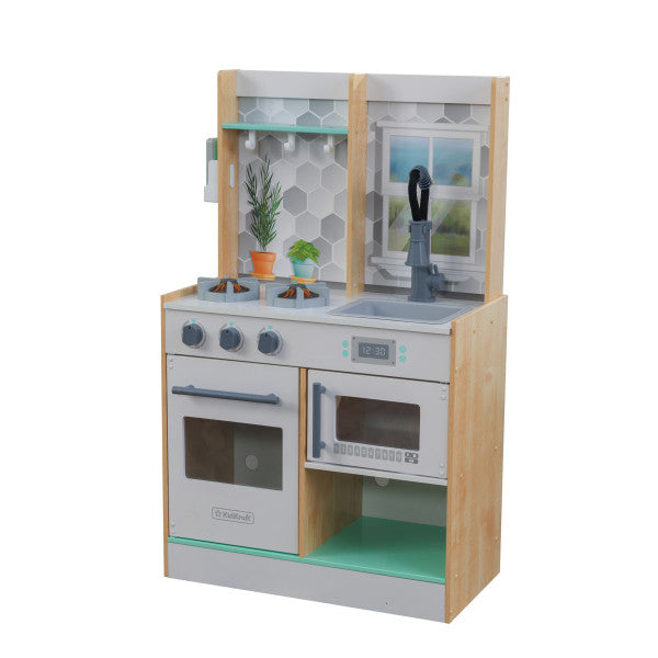 Let's Cook Wooden Play Kitchen - Natural